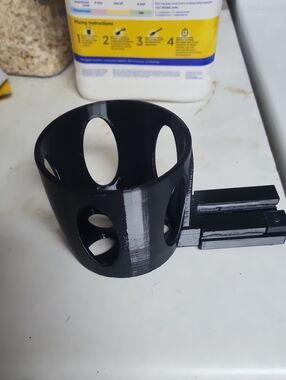 Black VR/AR Accessory Mount - Universal Cup Holder